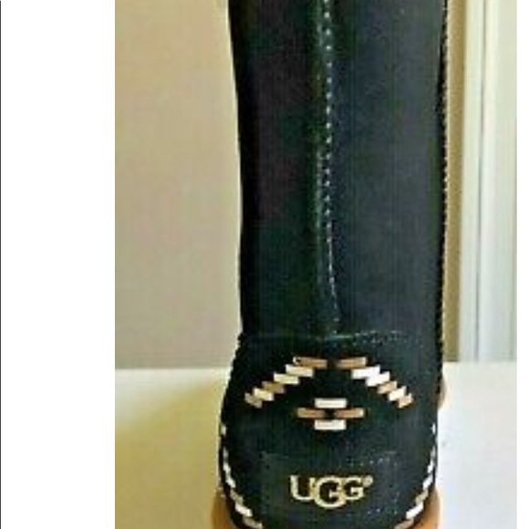Ugg classic short rustic weave boots size 10UC pre loved - Picture 2 of 10